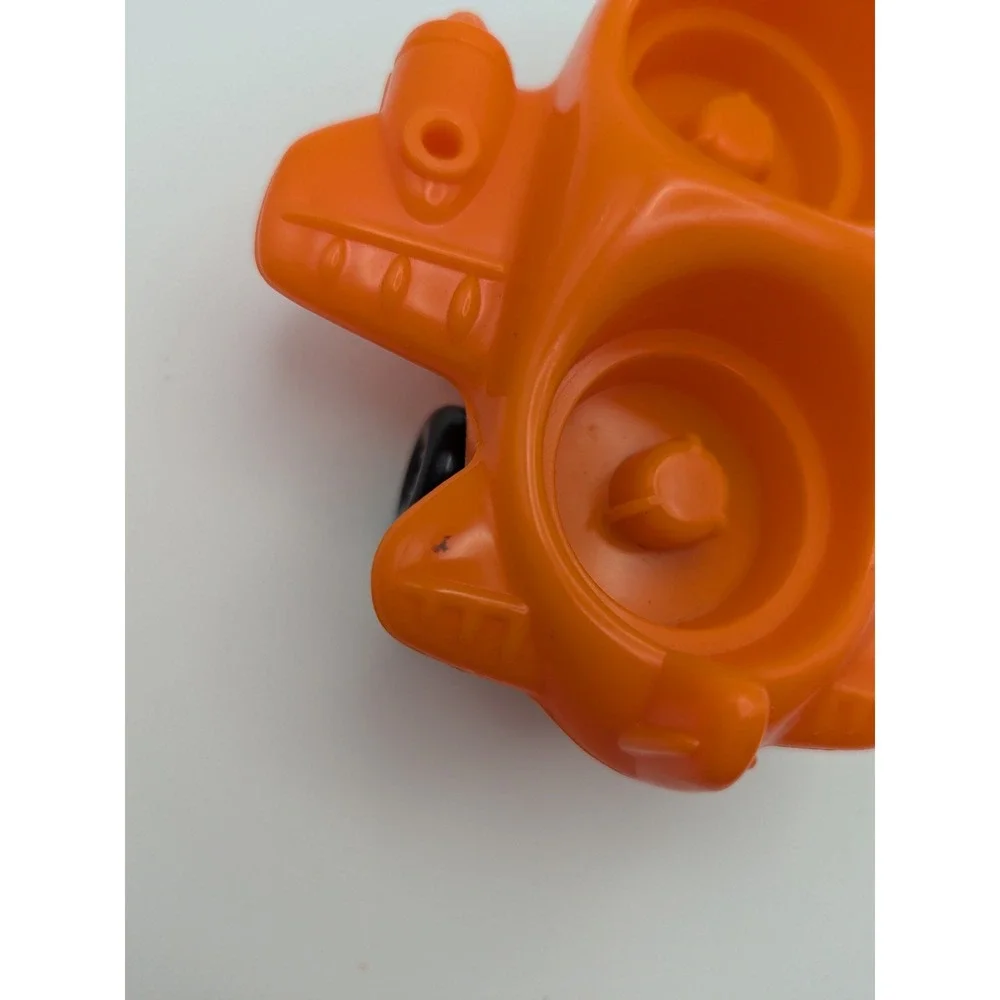 Fisher Price Little People Orange Airplane Toy 2-Seater 2001 Mattel 2312HZ Retro